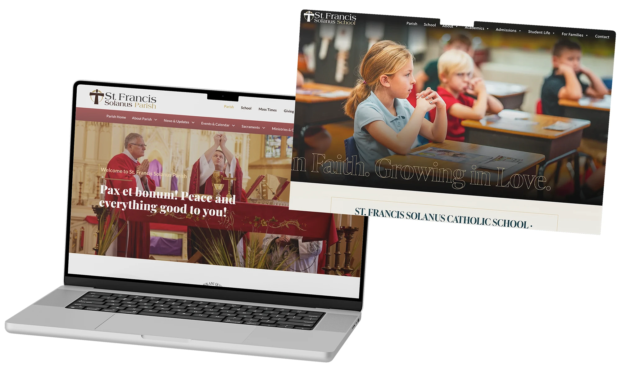 St. Francis Websites - Old & New